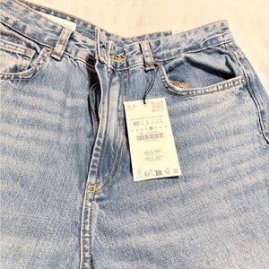 Zara Sky Blue Denim Pants